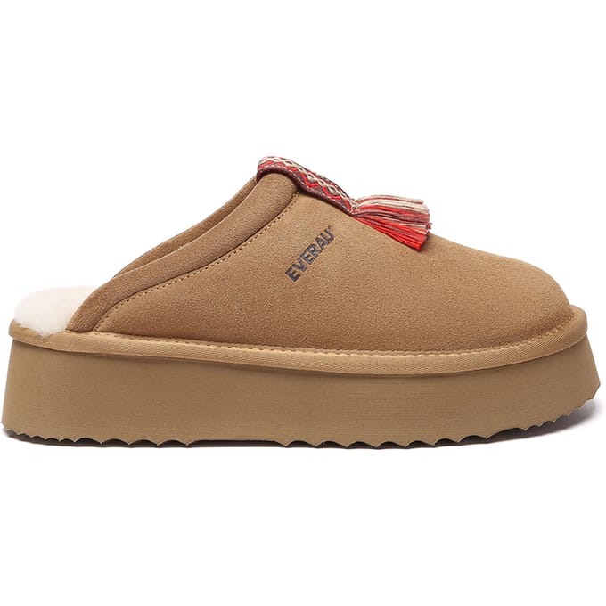 EVER AU Australië Dames Caspian Platform Schapenvachten Slippers