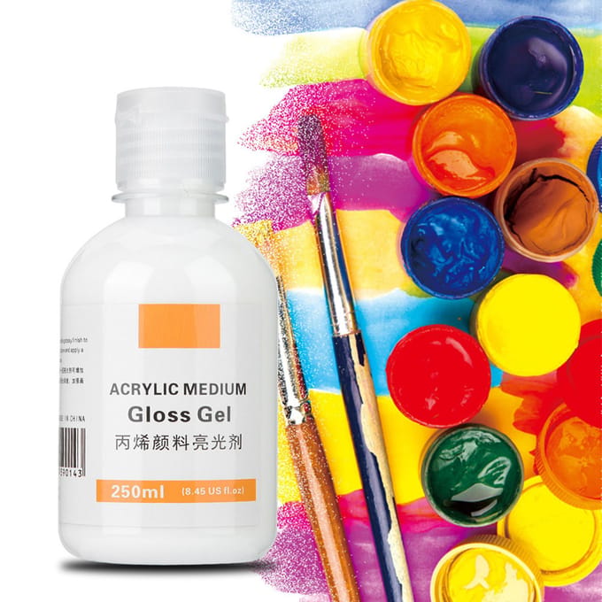 Kunstenaars tekenen Pigment Polish Acryl Medium Gloss Gel Art Accessoires (250ml) white