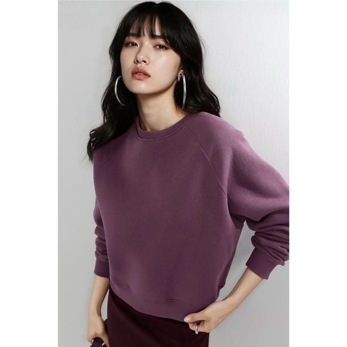 Ronde Hals Langemouwen Gebreid Sweatshirt