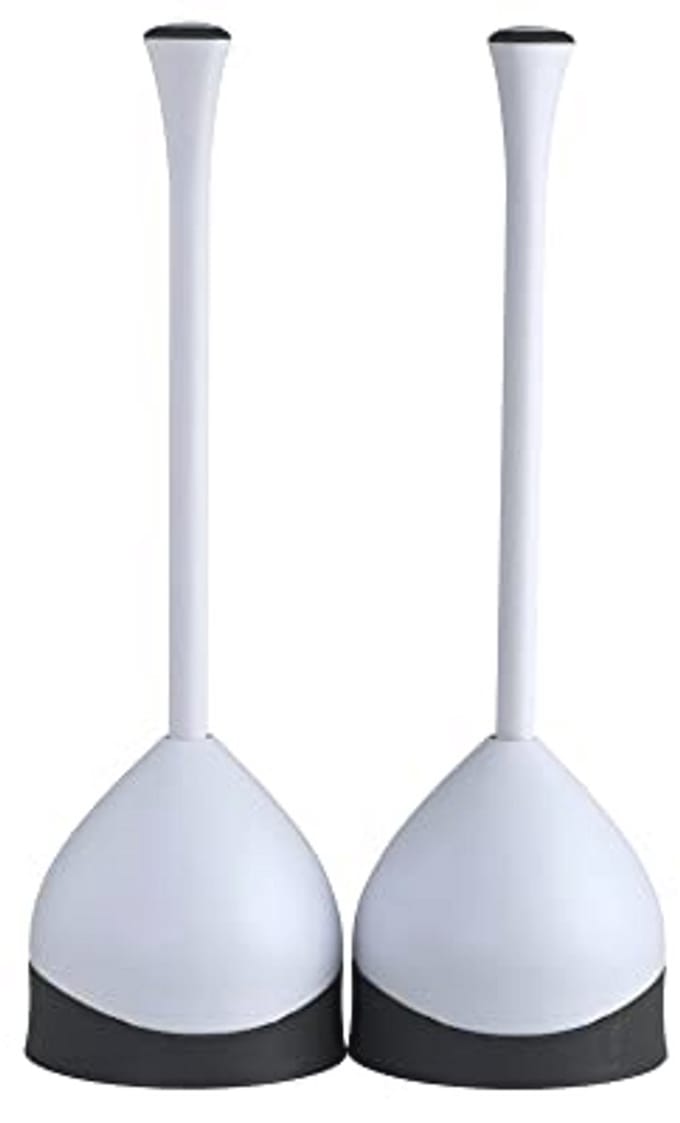 Toilet Plunjer met Opbergcaddy - Ergonomische Handgreep en Eenvoudige Opslag