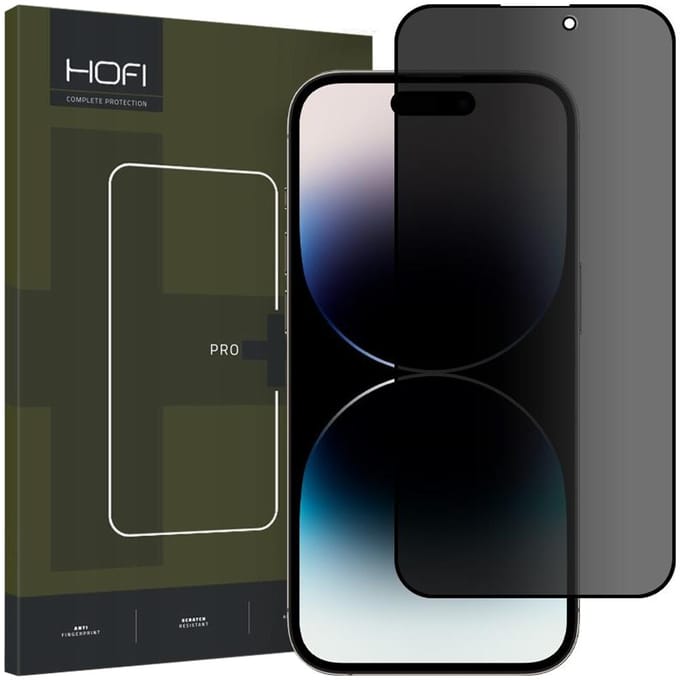 HOFI - ANTI - SPY GLASS PRO+ PRIVATISEREND GLAS IPHONE - 14 - PRO - MAX - PRIVACY