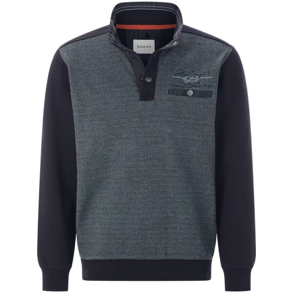 Babista herren Sweatshirt - 60/62 - donkerblauw - Plus Size