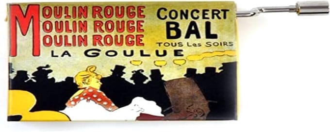 Muziekdoosje Franse Cancan / Art Nouveau