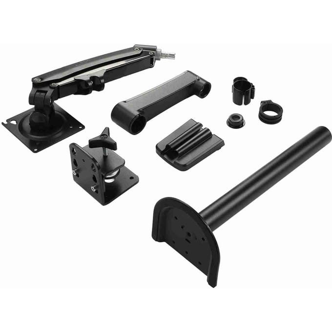 Computer Monitor Arm Heavy Duty Verstelbaar 2 tot 12 kg Laadvermogen Bureau Enkele Monitor VESA Bevestiging voor black