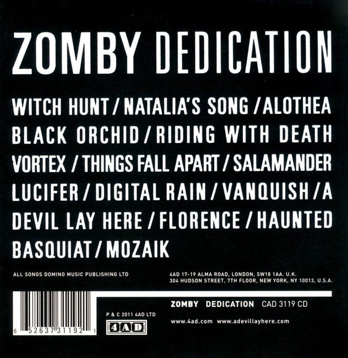 Dedication - Zomby