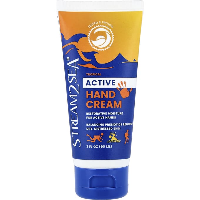 Stream2Sea, Prebiotic Essentials, Hand Cream, Tropical, 3 fl oz (90 ml) white