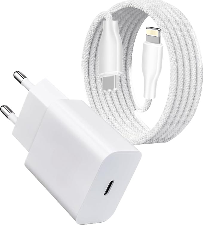 Snellader geschikt voor iPad / iPhone 14 13 12 11 Oplader 2 Meter USB Kabel Set