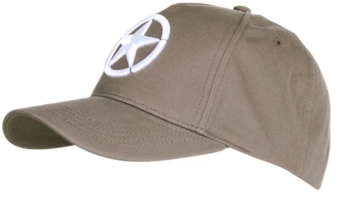 Fostex Garments - Baseball cap Allied Star WWII 3D (kleur: Grey / maat: NVT)