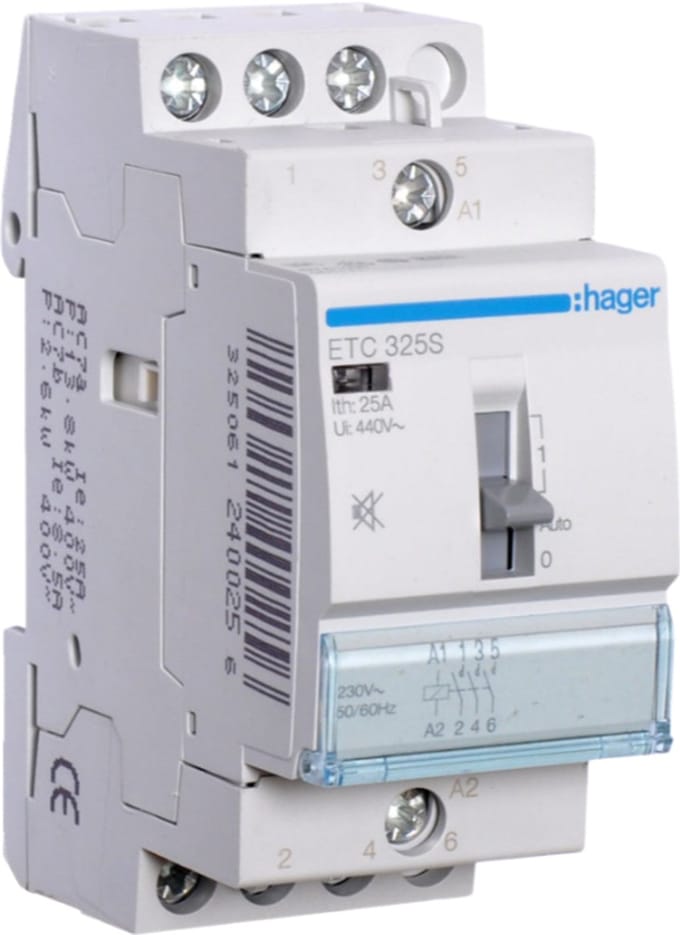 Hager ETC325S HAG MAG.SCH.25A HBD R 3M S 230