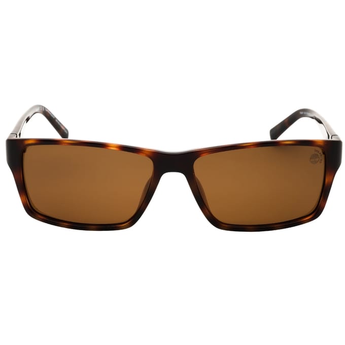Timberland Donker Havana Bruine Gepolariseerde Zonnebril