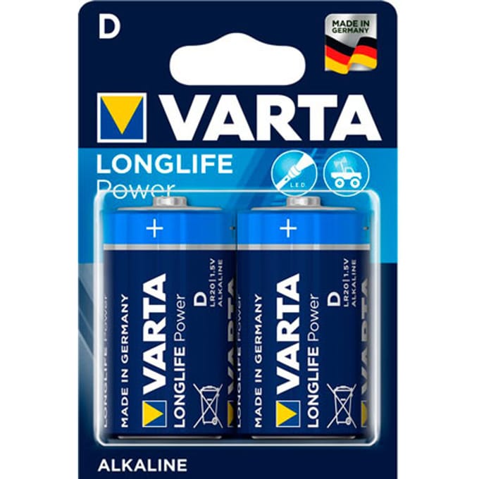 Varta Longlife Power LR20/D Batterijen - 2 stuks