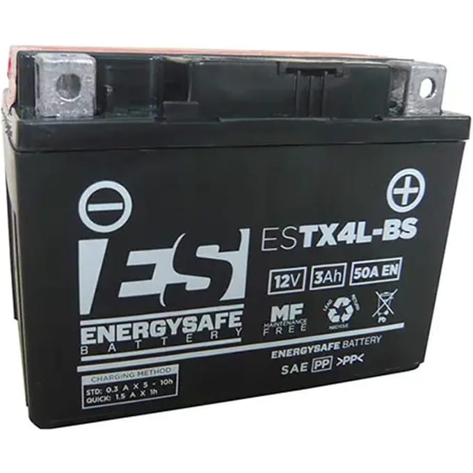 Motorfiets accu Energy Safe ESTX4L-BS 12V-3AH
