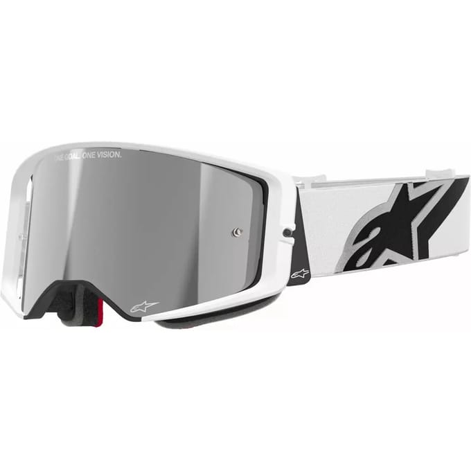 Alpinestars Supertech Corp Goggle – White Mirror Silver