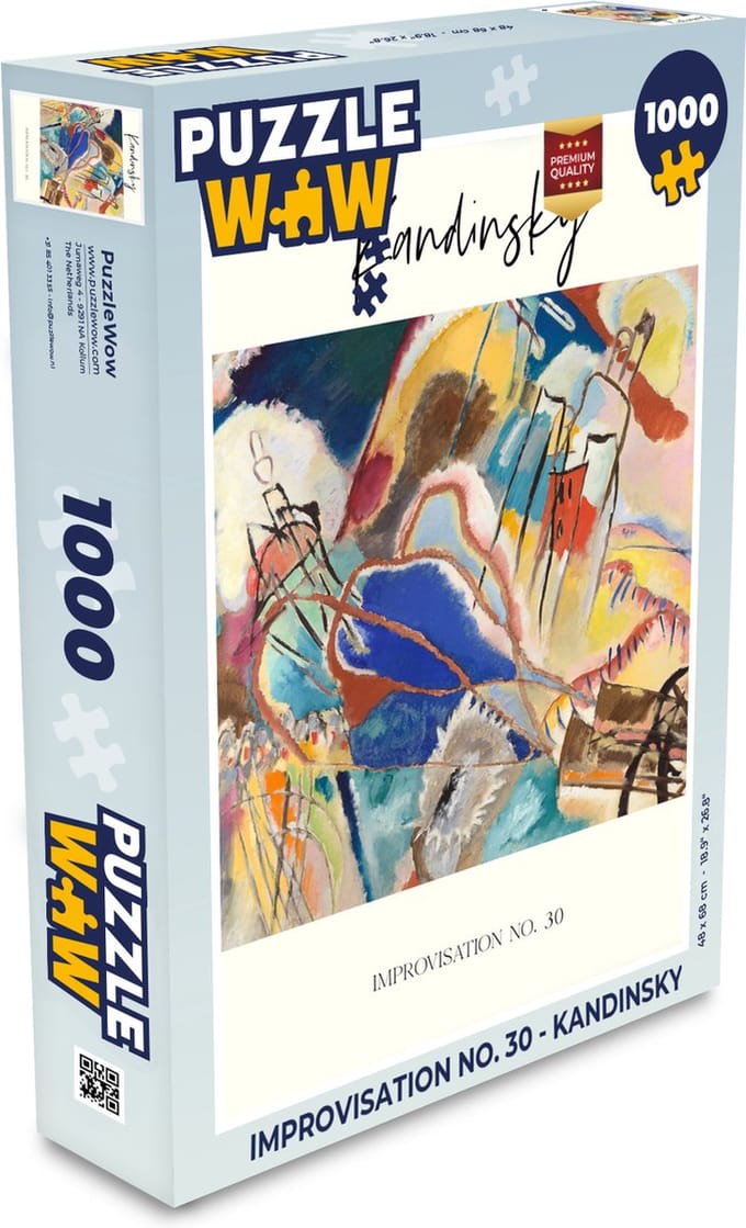 Puzzel Improvisation no. 30 - Kandinsky - Legpuzzel - Puzzel 1000 stukjes volwassenen