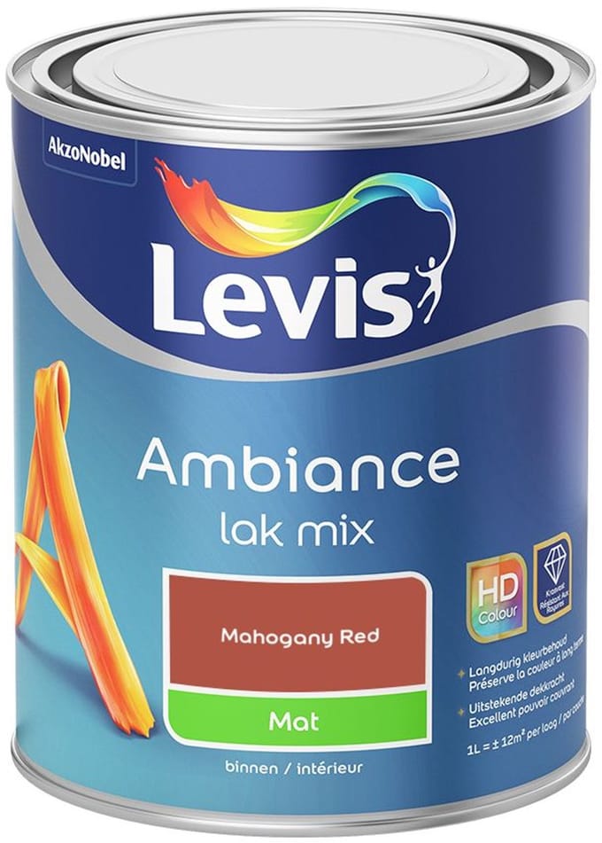 Levis - Ambiance Lak Mat Mix - Mahogany Red - Mengverf - 1 L
