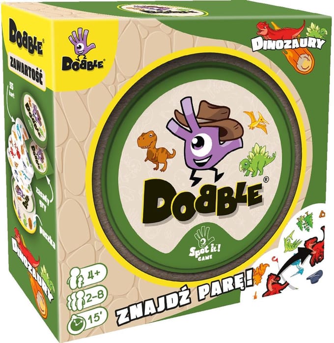 Gra Dobble Dinozaury - Dobble Dinosaurussen