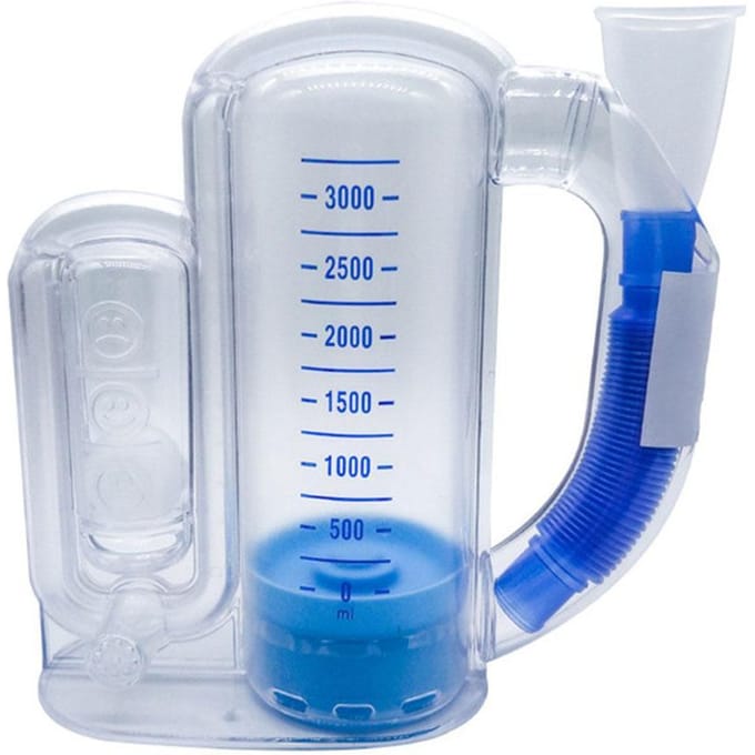 3000ml 5000ml Longtrainer Ademtrainer Volumetrische Training Longademhalings trainer white