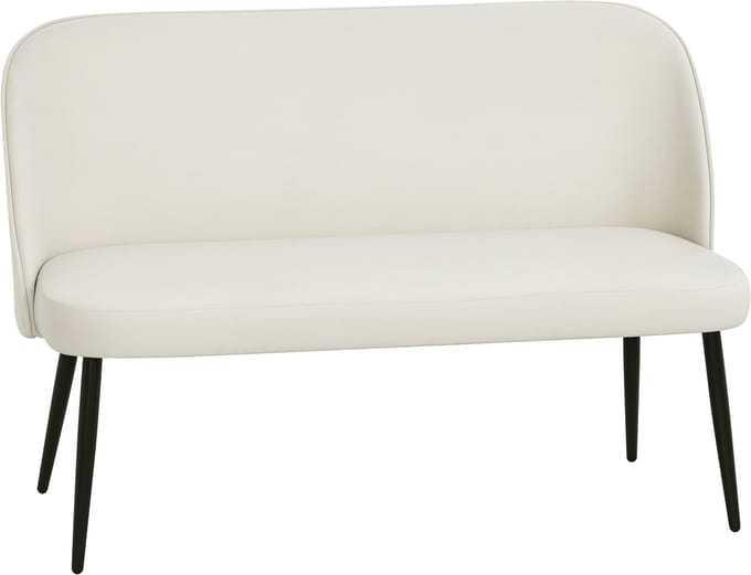Homcom Loveseat-Polyester, Metaal-127L x 63B x 84,5H cm-Beige
