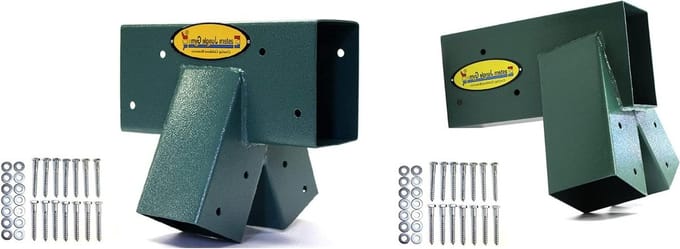 Eastern Jungle Gym Swing Set Bracket Kit with 1 Easy 1-2-3 A-Frame Brackets and 1 Easy 1-2-3 A-Frame Middle Bracket