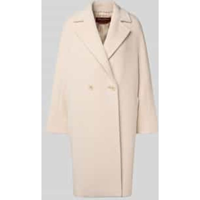 Regular fit lange wollen jas van alpacamix, model 'TOKIO'