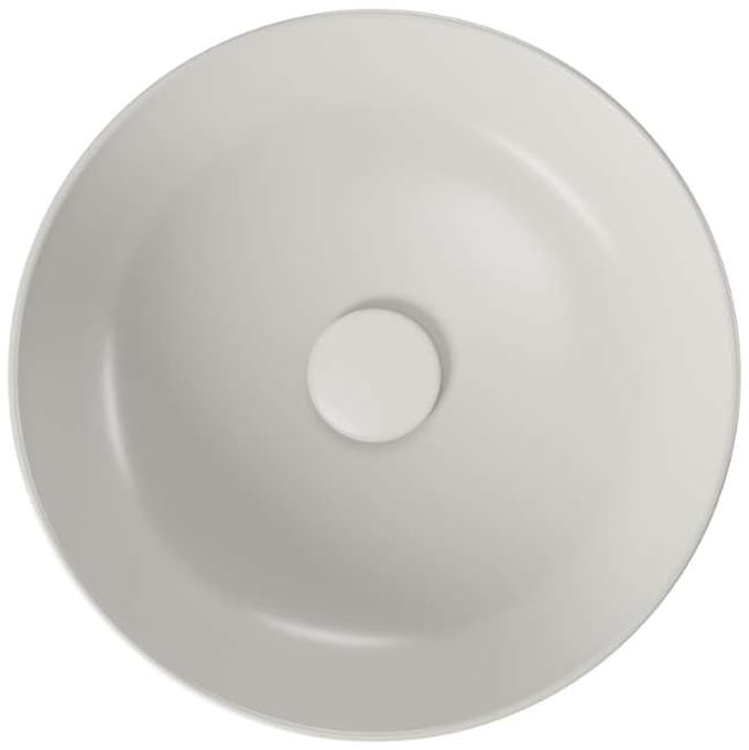 kielle Idolio - Opbouwwastafel, diameter 40 cm, grijs 30624402