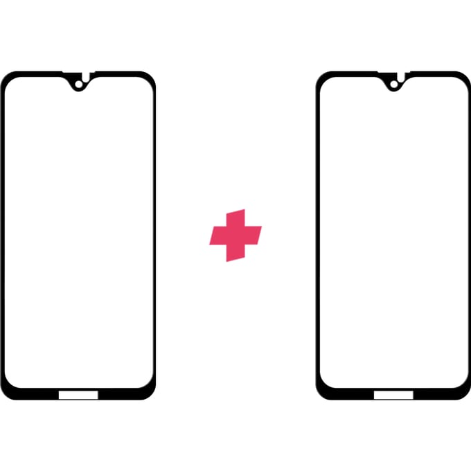 DuoPack: Motorola Moto G7 Plus screenprotector gehard glas Edge to Edge
