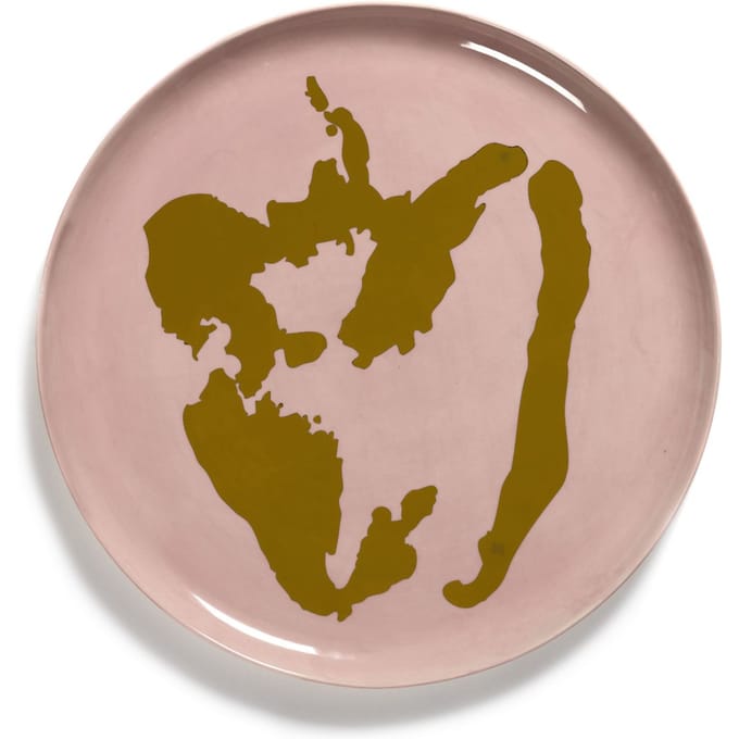 Serax Feast Serveerschaal L - pink/peper gold