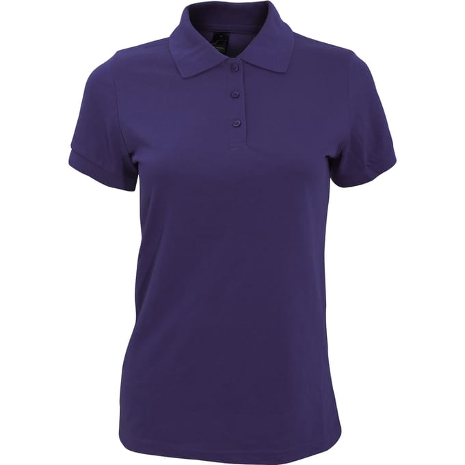 SOLS Dames/dames Prime Pique Polo Shirt (Donkerpaars)