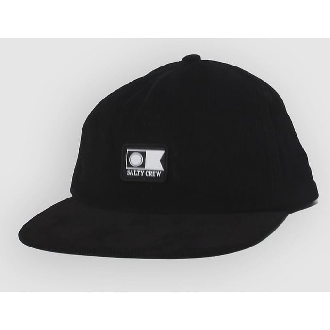 Salty Crew Flagship Cord Snapback Pet Zwart Man
