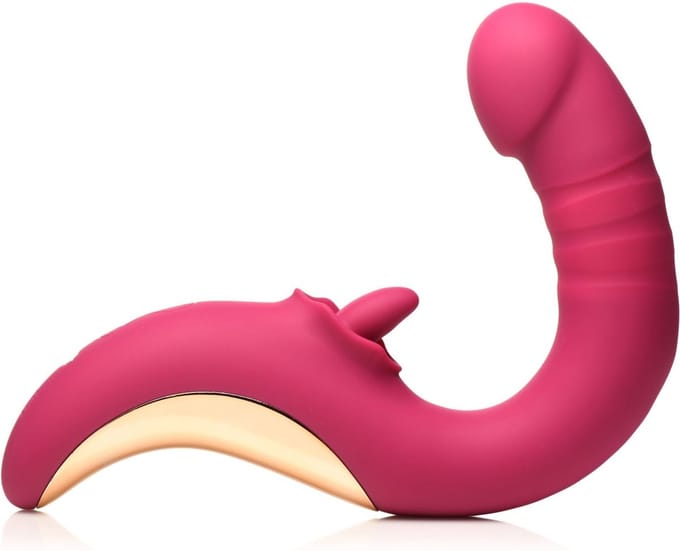 XR Brands - Tease & Please Likkende & Stotende Vibrator - Roze