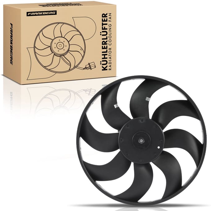 Frankberg 1x Motorradiateur Enkele ventilator