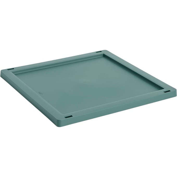 HAY Kleur deksel medium vierkant/kubus - HAYCrateDarkGreen