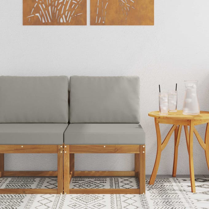 vidaXL - Buiten - Midden - Sofa - Massief - Acacia - Hout