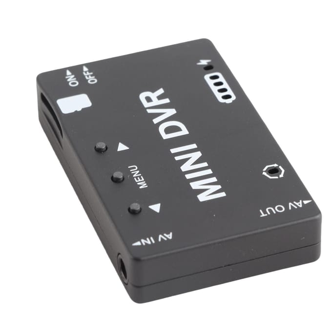 Mini FPV DVR Module NTSC PAL Schakelbaar Ingebouwde Batterij Video Audio FPV Recorder voor RC Modellen gray