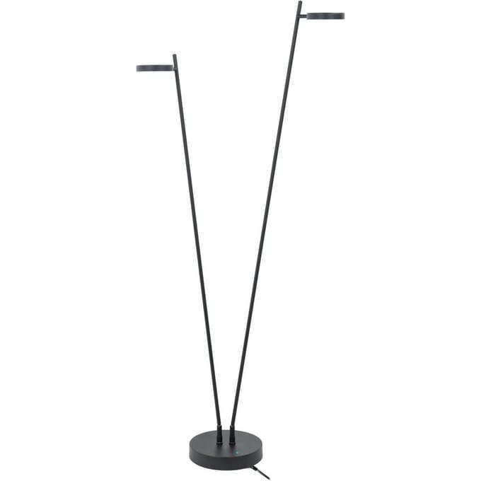 HighLight LED vloerlamp Round Move, 2-lamps zwart 142 cm CCT dimbaar