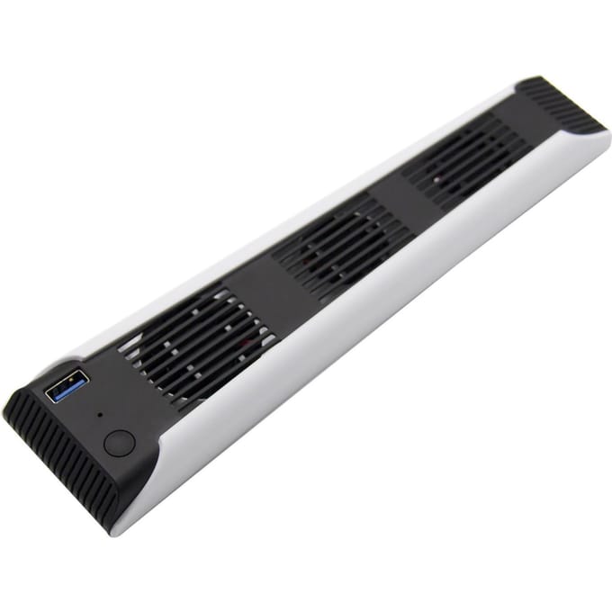 Koelventilator Ruisreductie Externe USB Multifunctionele Temperatuur Koeler Ventilator voor PS5 Console black