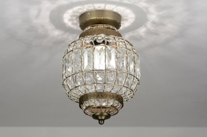 Lumidora Plafondlamp 71600 - Plafonniere - MO - E27 - Brons - Metaal - ⌀ 22 cm