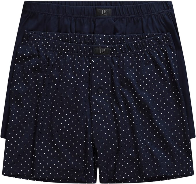 JP 1880 - Heren - Boxershorts FLEXNAMIC® set van 2 onderbroek - Navy blauw - Maat L