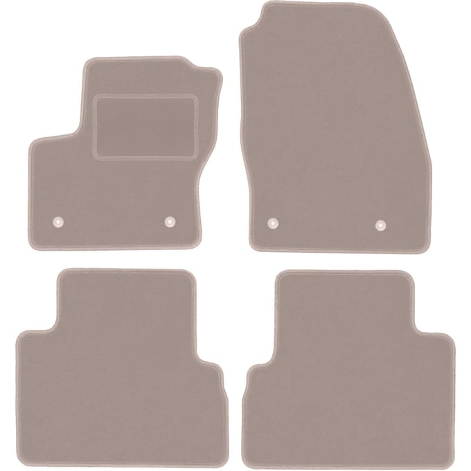 Beige veloursmatten voor: Ford C-MAX MK2 minivan (2015-2019)