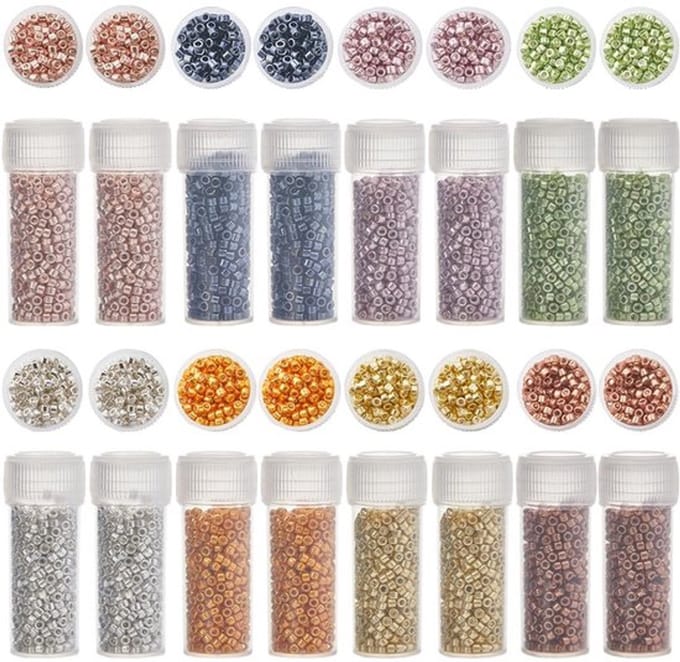 80g Cilinder Glas Zaadkralen voor Sieraden Maken