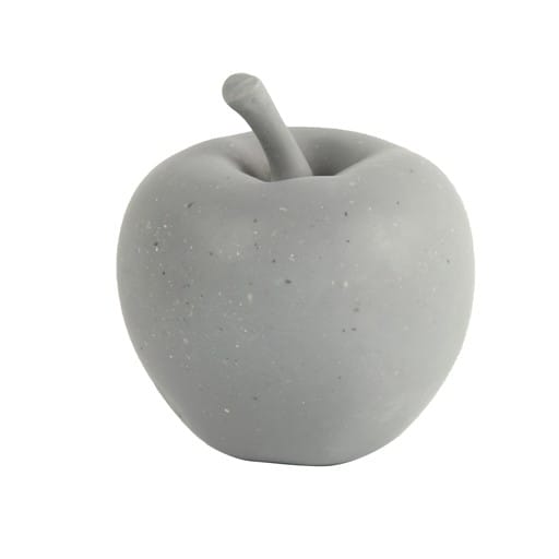 Decoratie appel aardewerk grijs 12 cm Jamie decoratief accessoire.