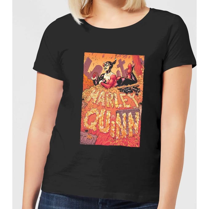 Batman Harley Quinn Cover Women's T-Shirt - Black - M