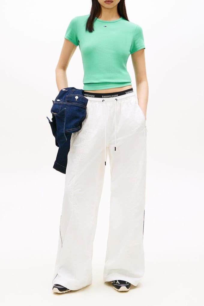 Tommy Hilfiger Slim Essential Tropical Tide Größe: M | Hemden Outlet | Damen