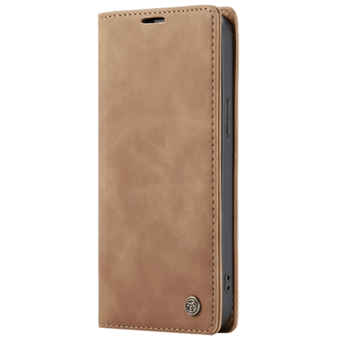 Caseme iPhone 13 Business Wallet Bookcase Hoesje Bruin