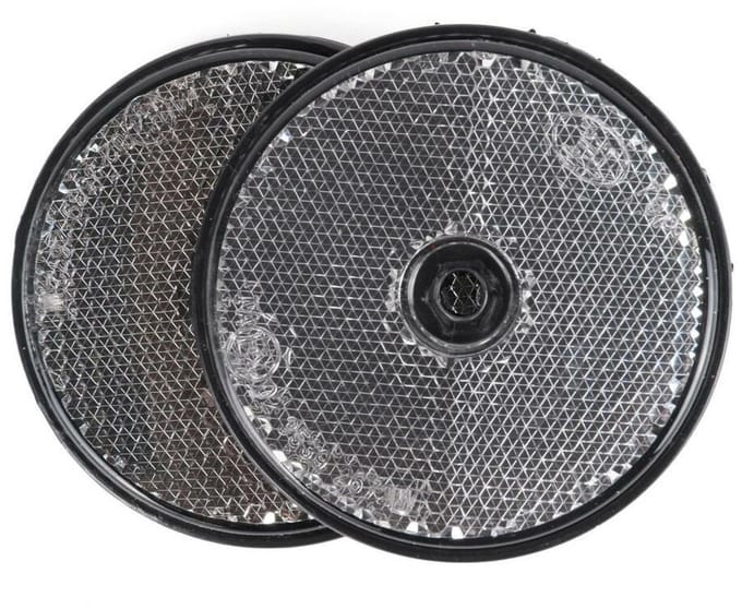 Benson Reflector - 4x - wit - schroefbevestiging - 60 mm - rond