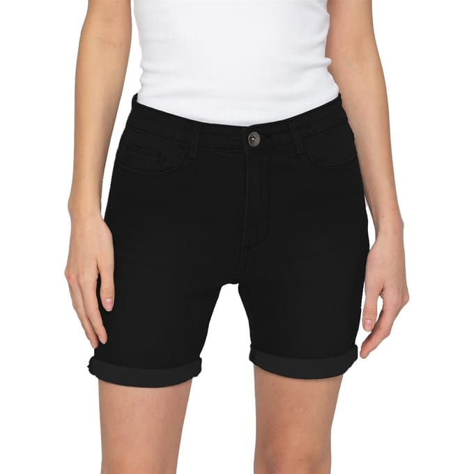 Enzo | Dames Skinny Denim Shorts
