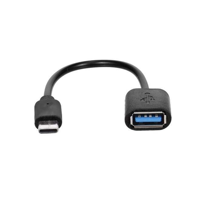 OTG Adapter TypeC naar USB3.0 Adapterkabel TypeC Male naar USB3.0 Female Converterkabel Highspeed zwart