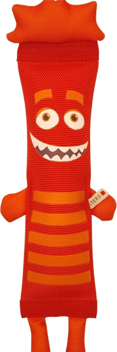 dummy - training dummy - hondenspeelgoed - drijvend - rood/oranje - maat 38cm