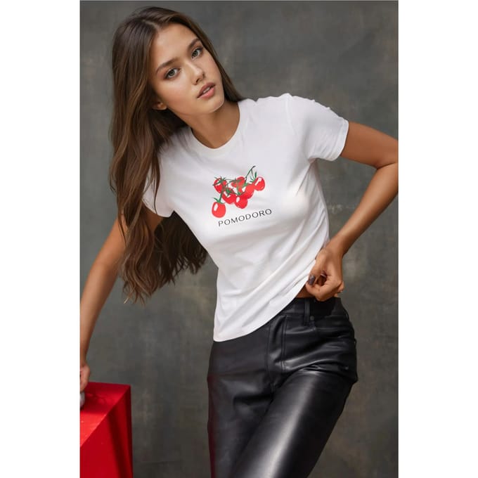 Crew Neck Gedrukt Baby T-shirt