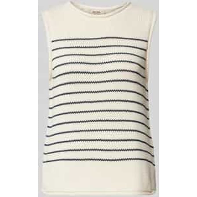Gebreide top met ronde hals, model 'AUBIN'